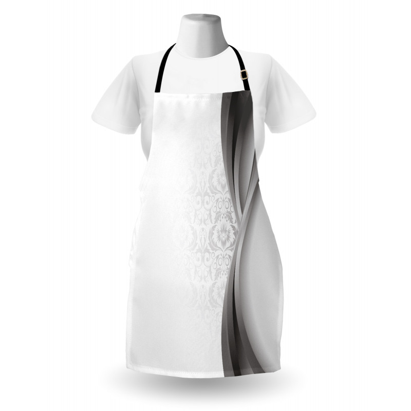 Wavy Stripes and Flowers Apron