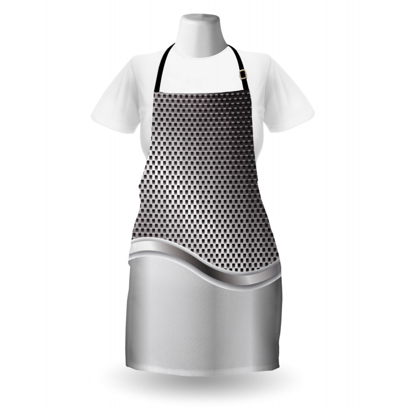 Industrial Grid Motif Apron