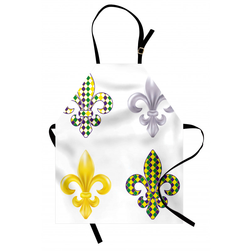 Fleur De Lis Motifs Apron