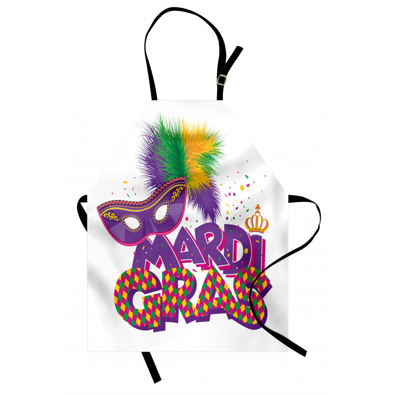 Fluffy Feathers Mask Apron