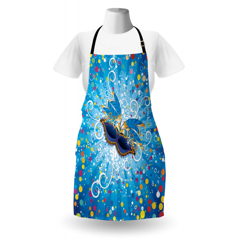 Colorful Dots Swirls Apron