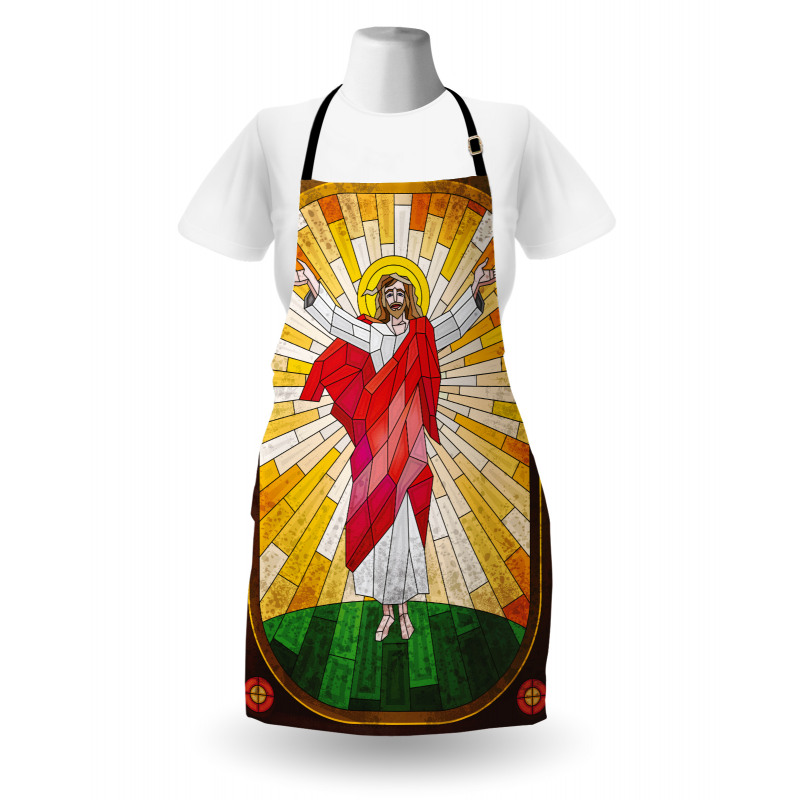 Stained Glass Design Paint Apron