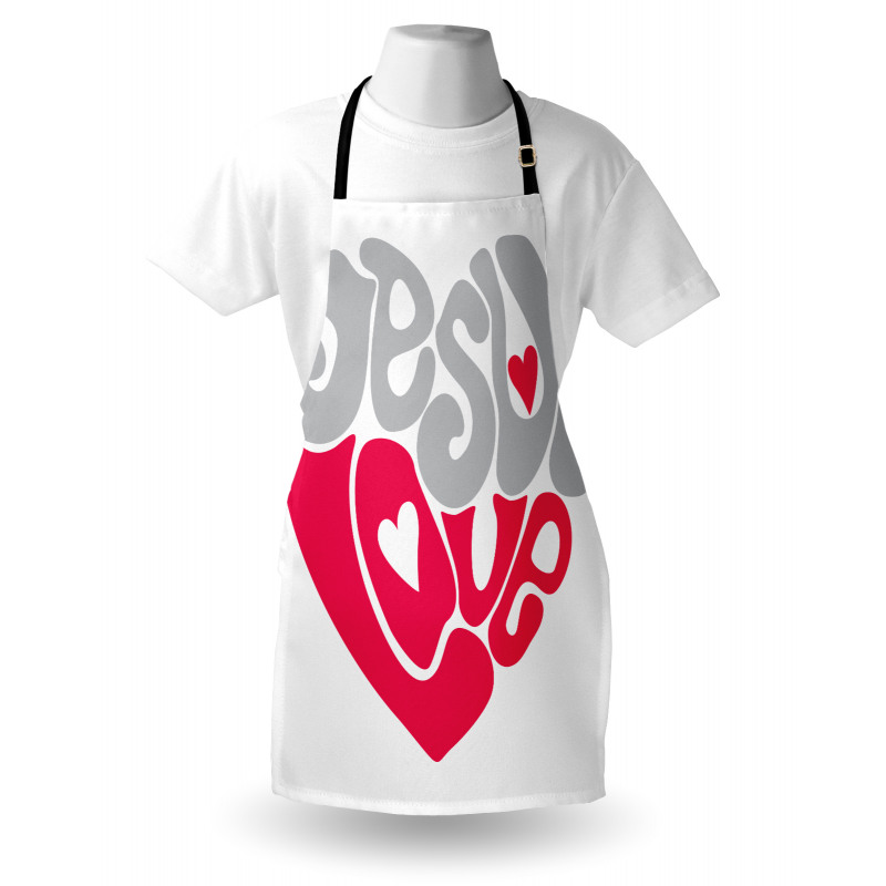 Retro Love Heart Apron