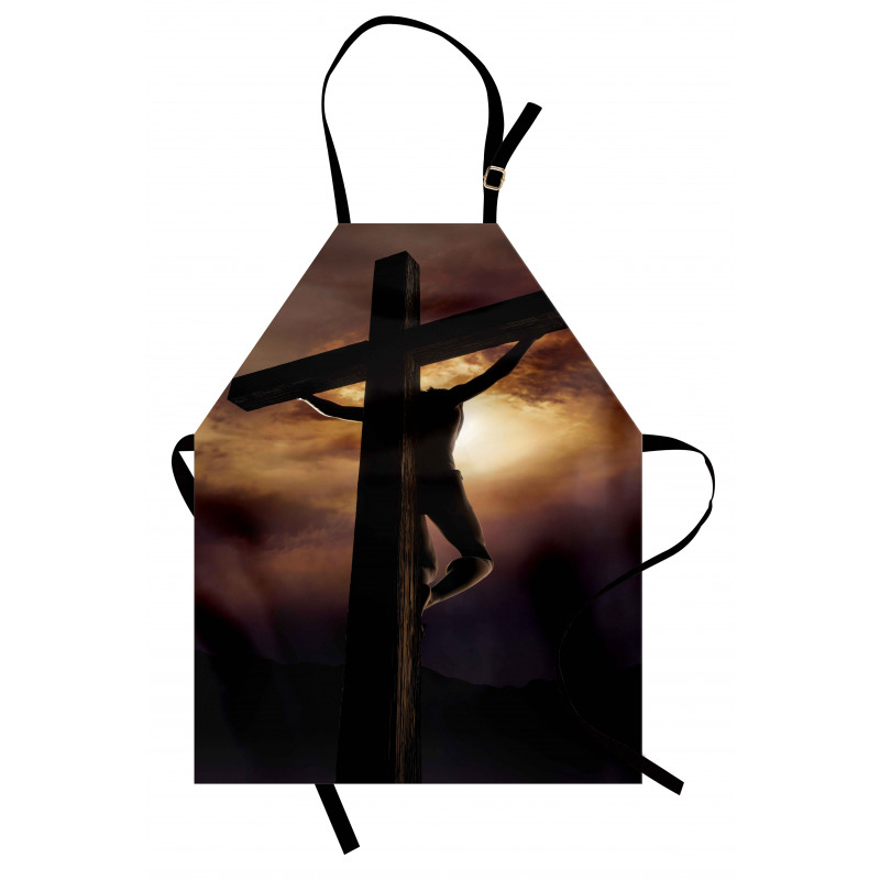 Stormy Dark Sky Scenery Apron