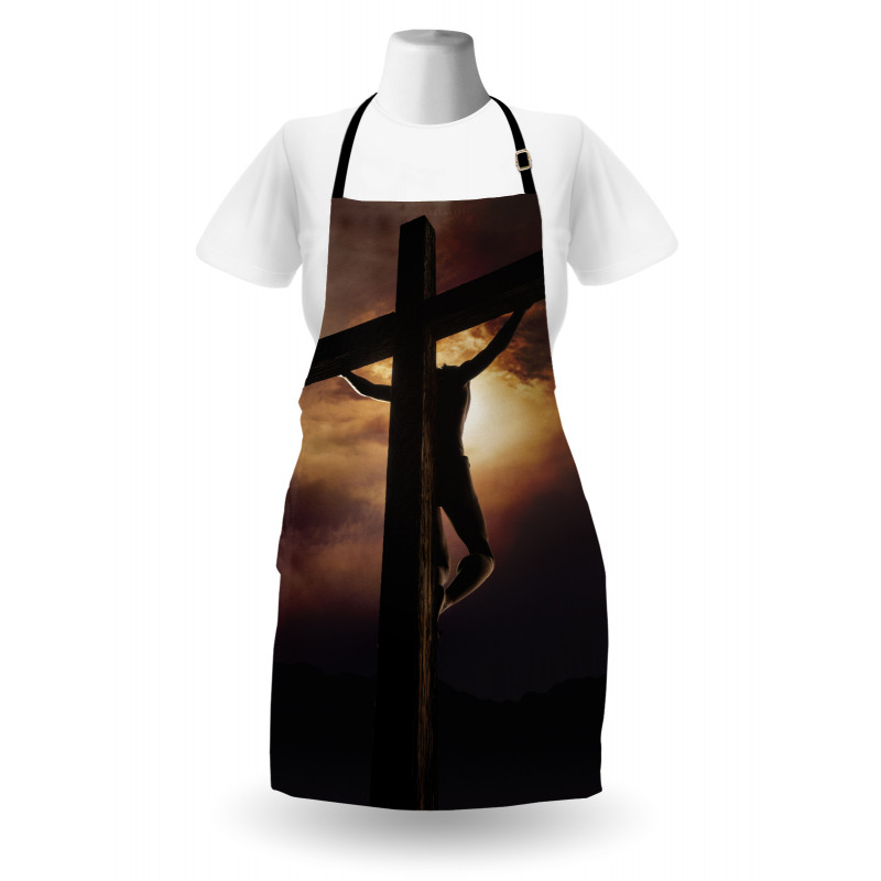 Stormy Dark Sky Scenery Apron