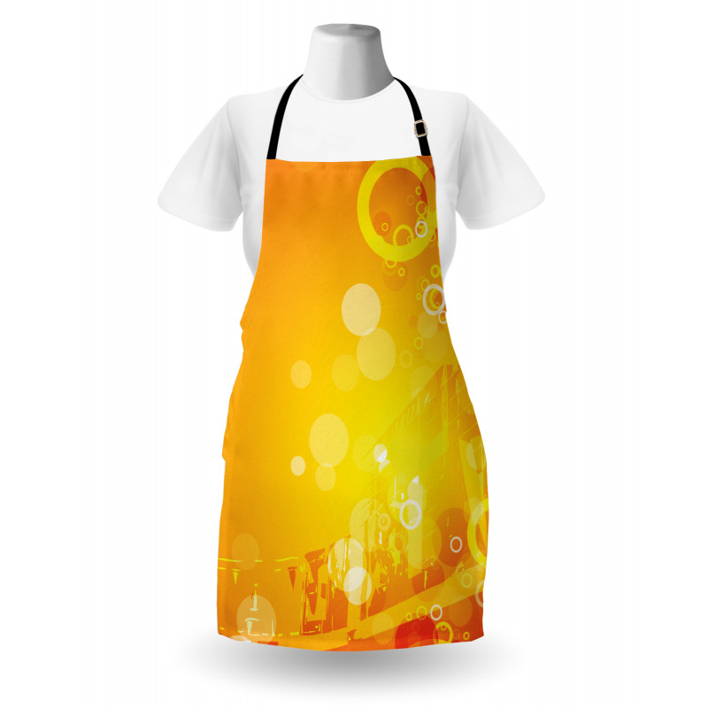 Circles Dots Sunburst Apron