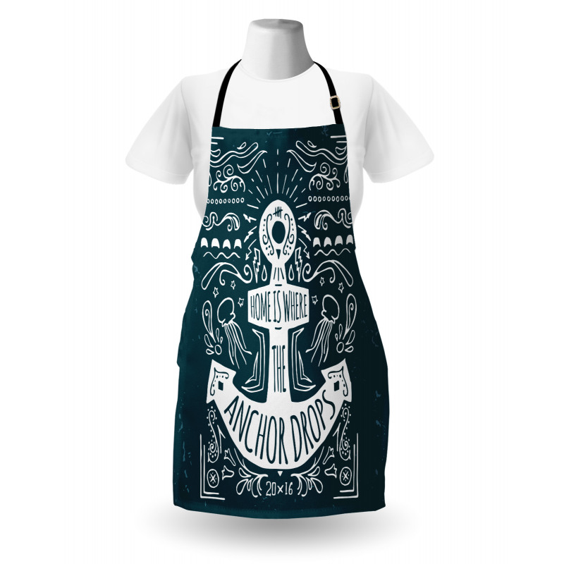 Hand Drawn Hipster Apron