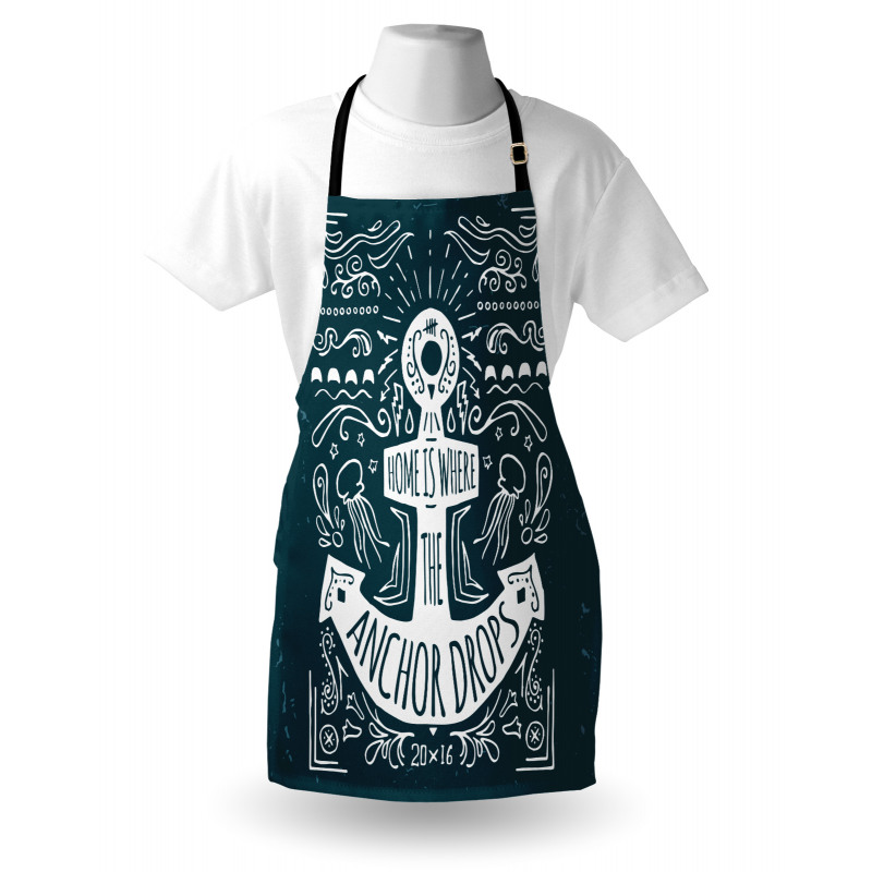 Hand Drawn Hipster Apron