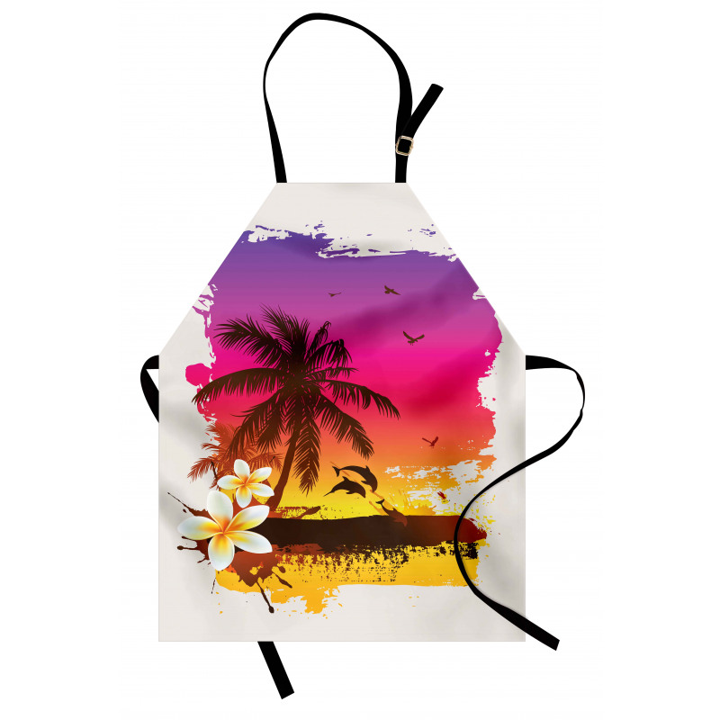 Tropical Beach Sunset Apron