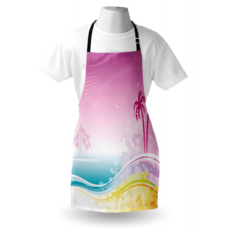 Fantasy Beach Island Coast Apron