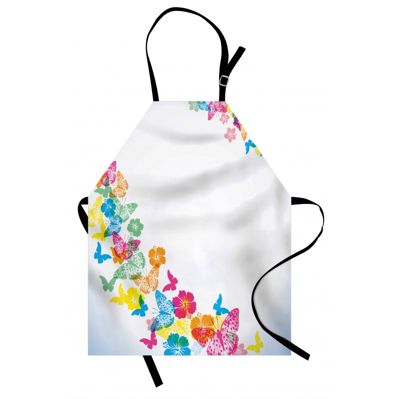 Colorful Butterfly Borders Apron