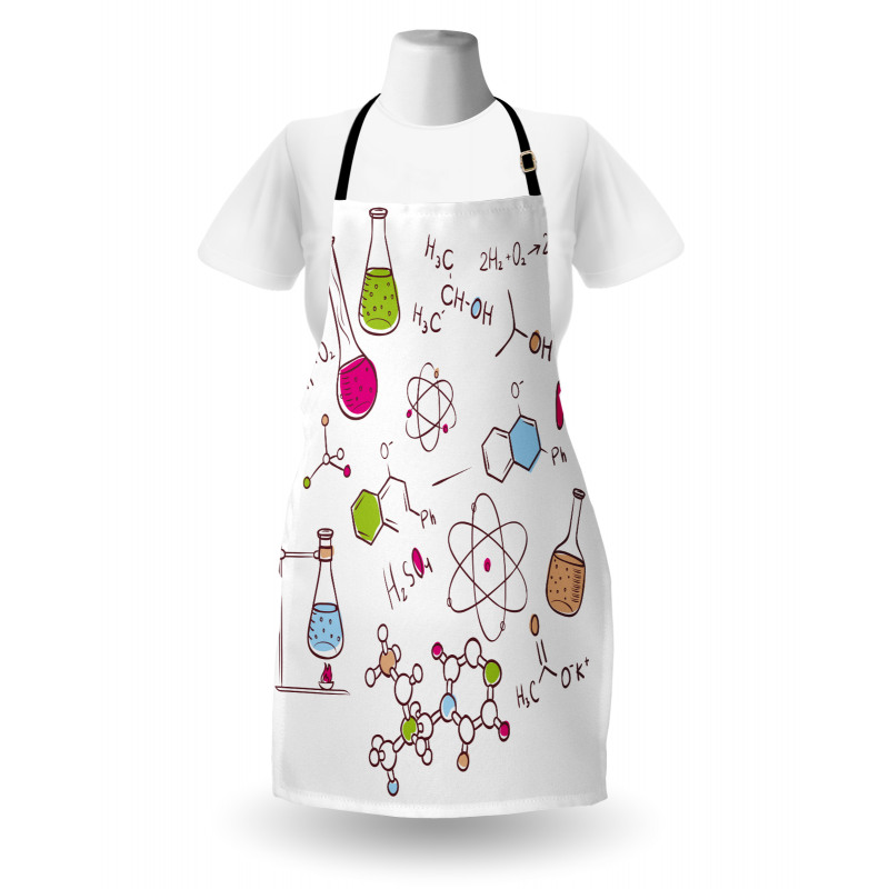 Doodle Style Atom Apron