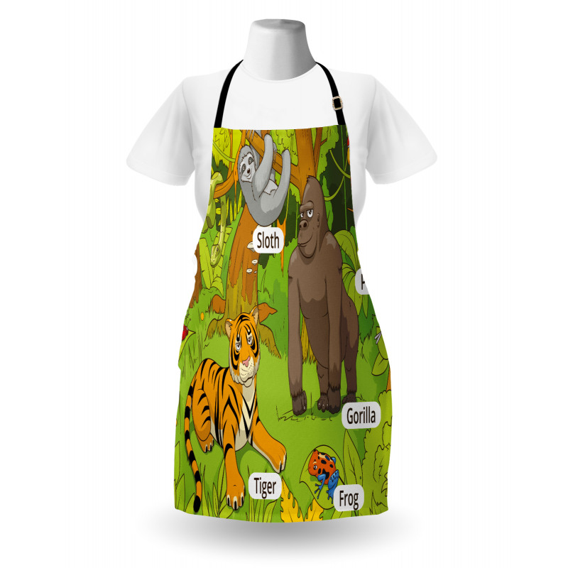 Jungle Fauna Zoo Apron