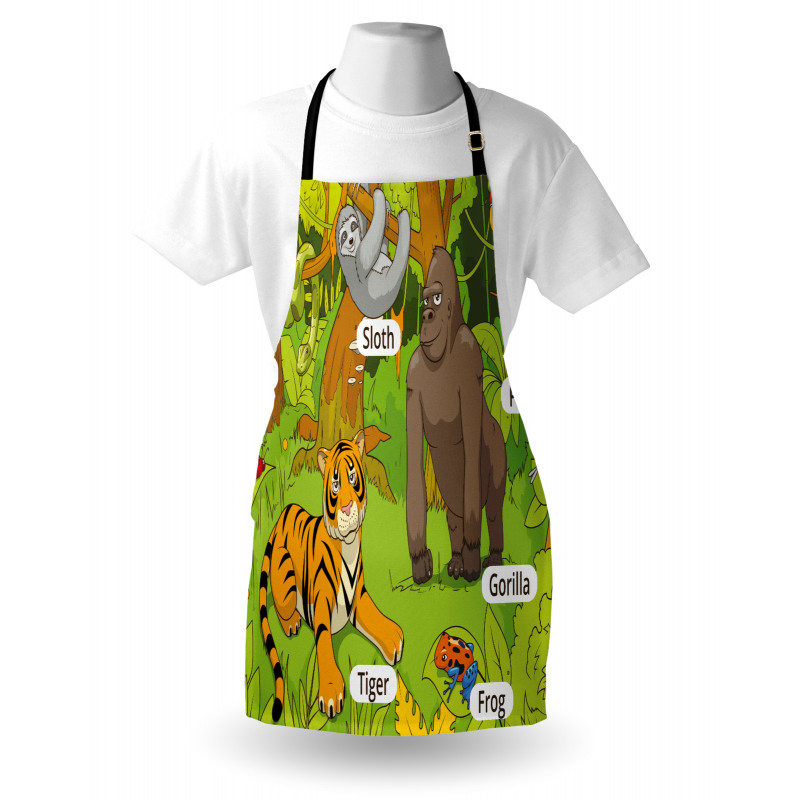 Jungle Fauna Zoo Apron