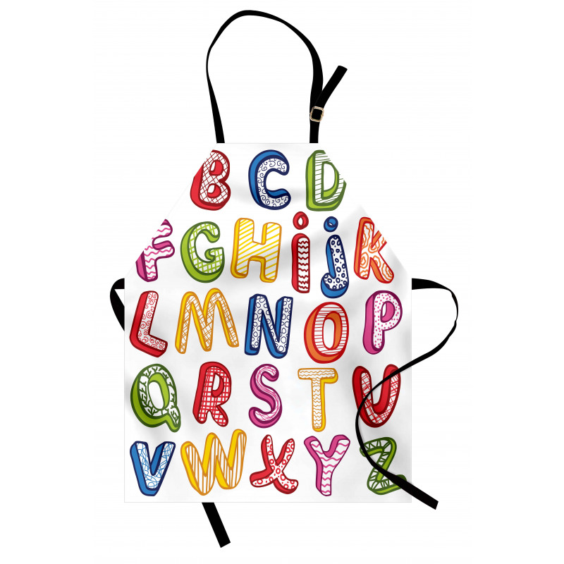 3D Letters ABC Apron