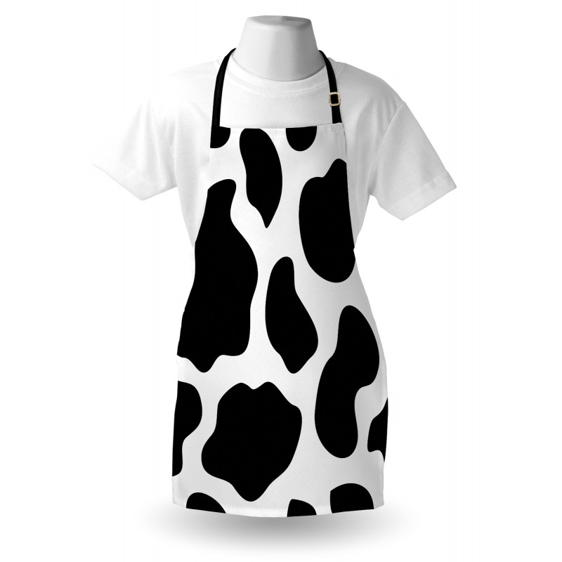 White Cow Hide Barn Apron