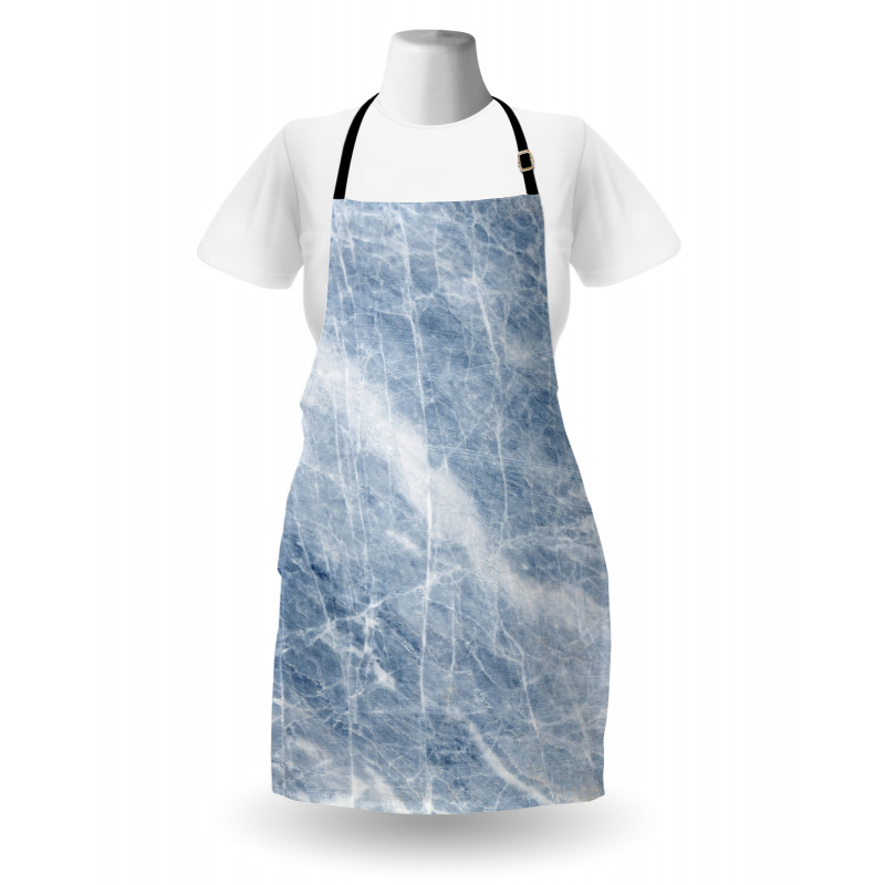 Blue Geography Stone Apron