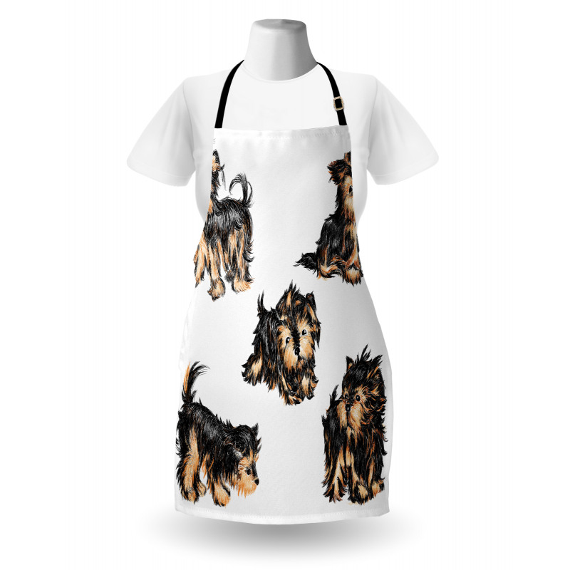 Terrier Cartoon Apron