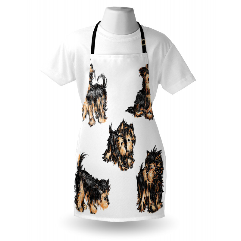 Terrier Cartoon Apron