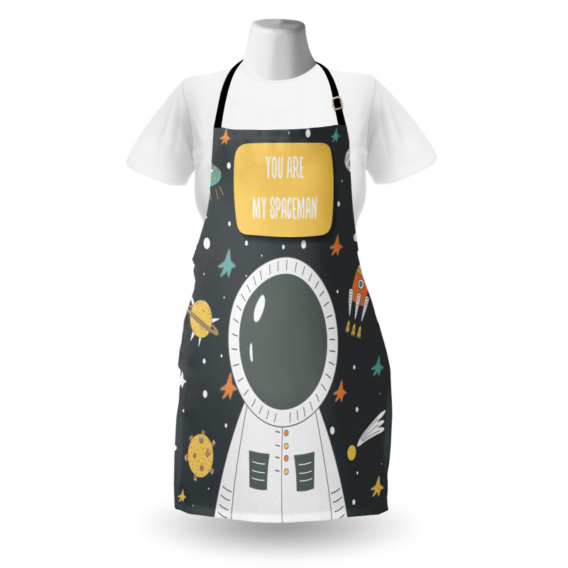 Cosmic Doodle Rocket Apron