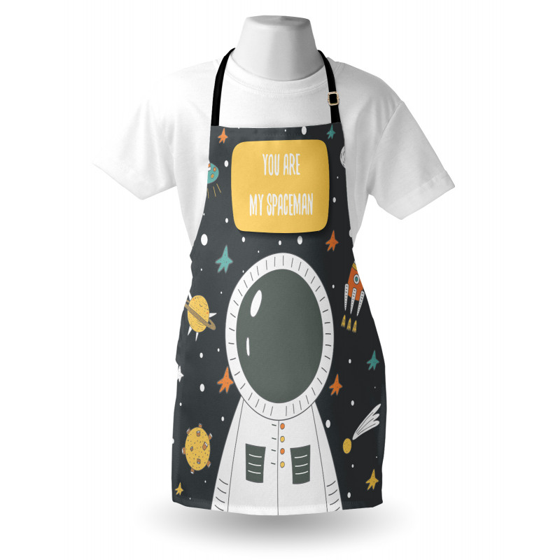 Cosmic Doodle Rocket Apron