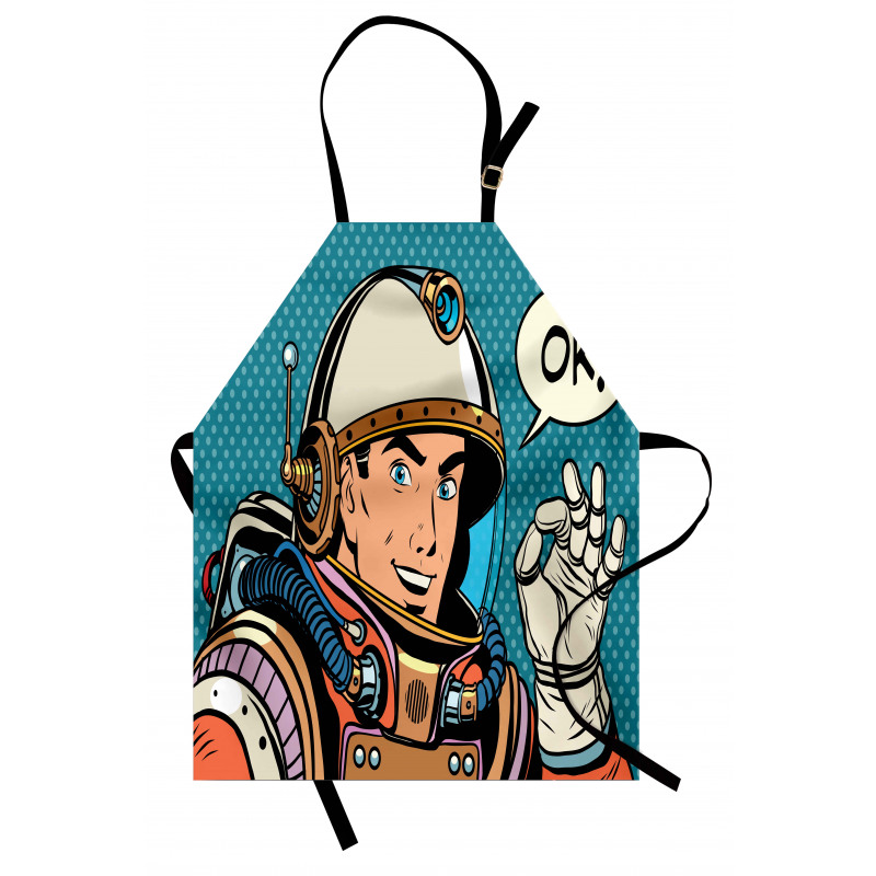 Space Man Gesturing Apron