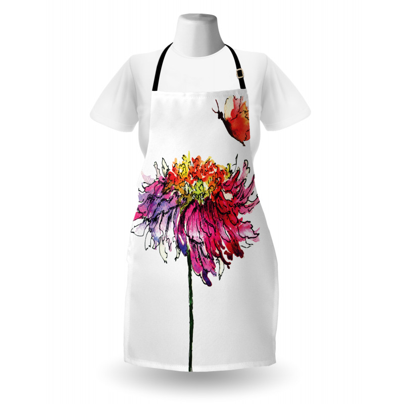 Chrysanthemum Flower Apron