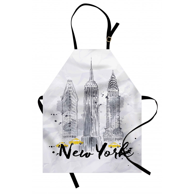 New York Sketch Art Apron