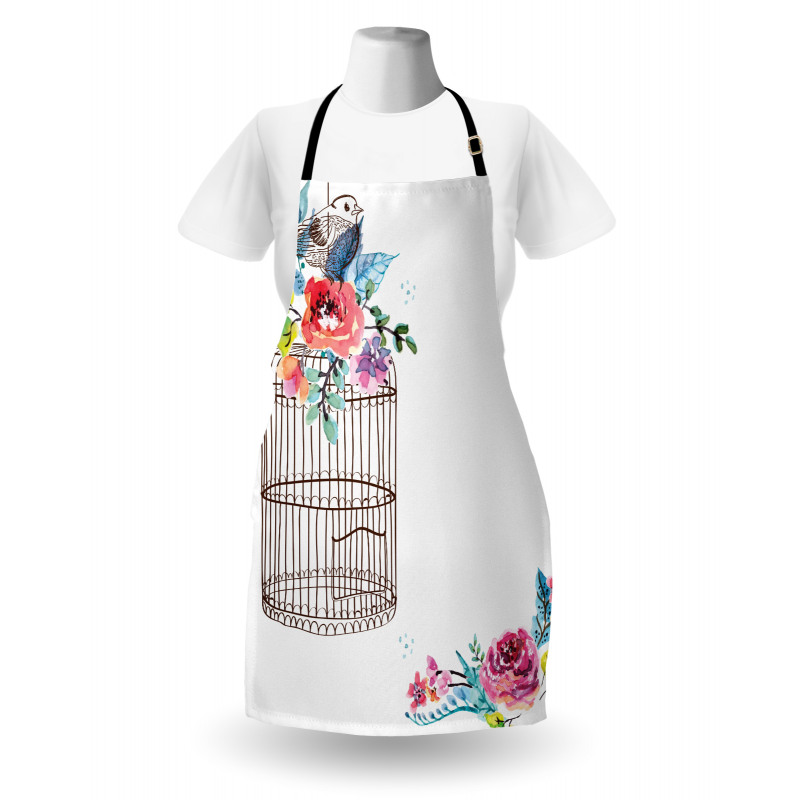 Sketch Bird Cage Apron