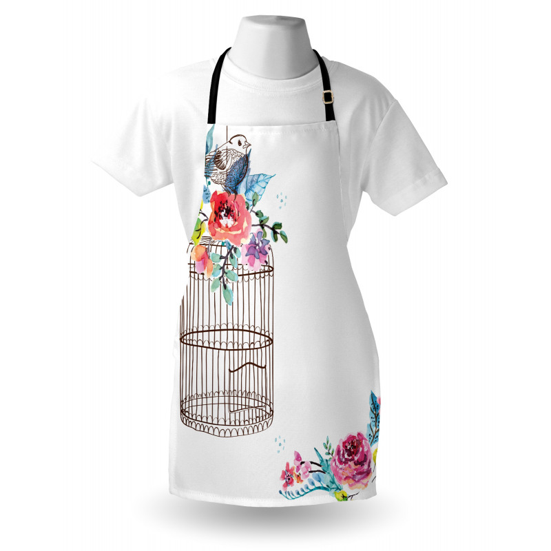 Sketch Bird Cage Apron