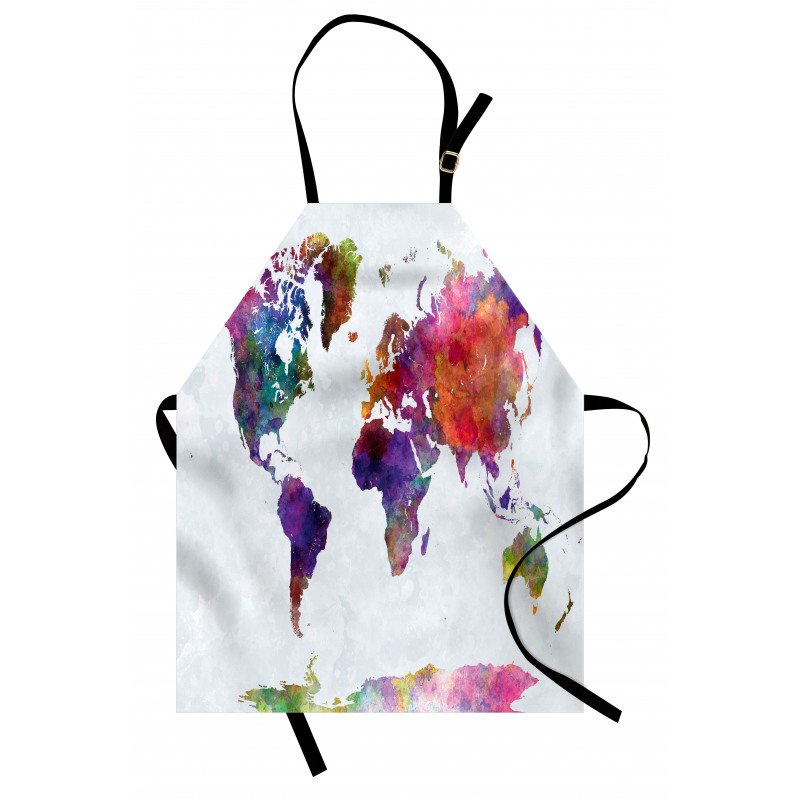 Colorful World Map Apron