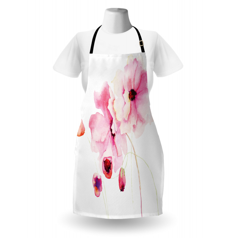 Pink Flower Petals Apron