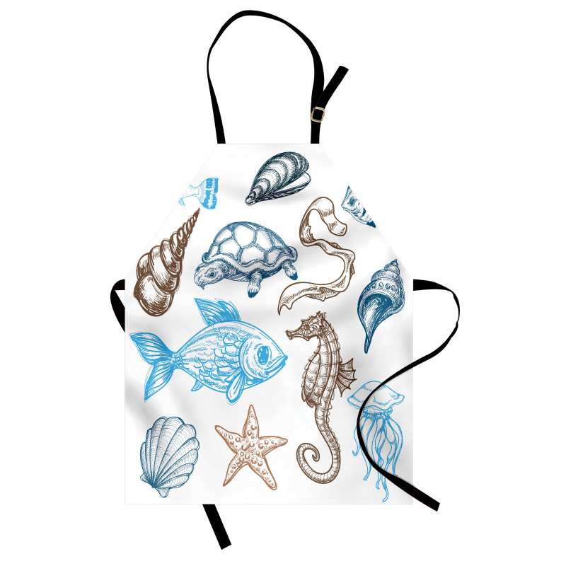 Underwater Marine Life Apron