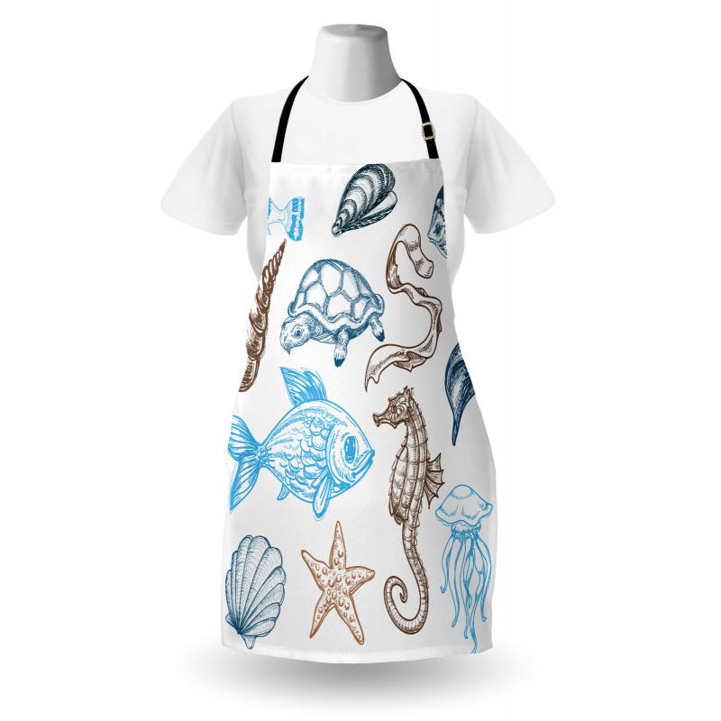 Underwater Marine Life Apron