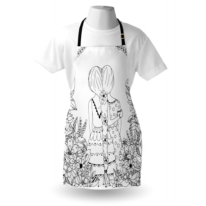 Ponytailed Girlfriend Apron