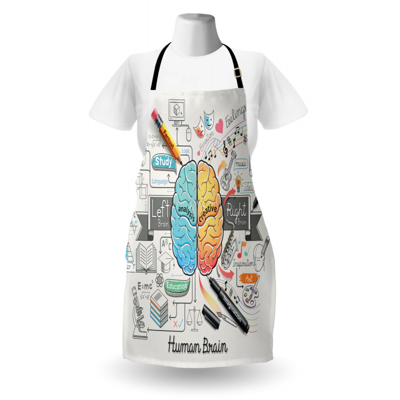 2 Sides of Brain Apron