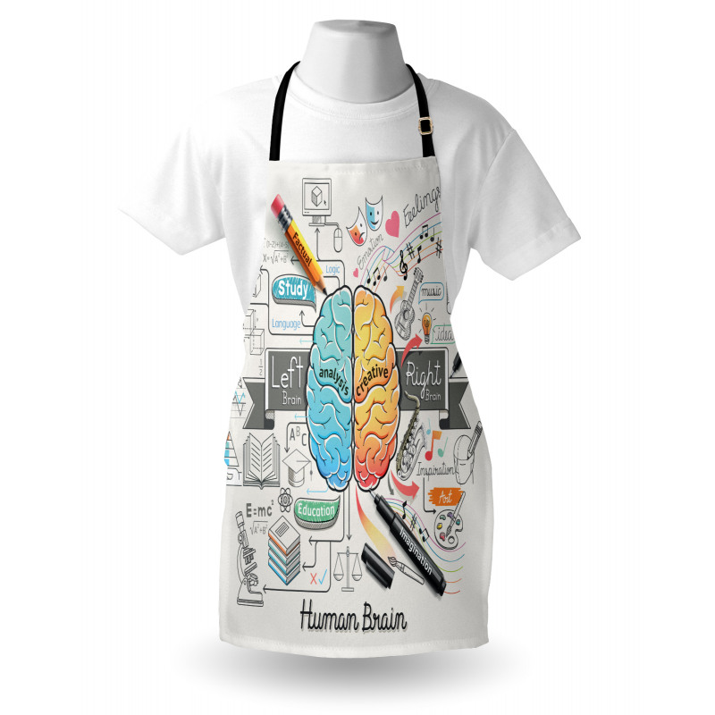 2 Sides of Brain Apron