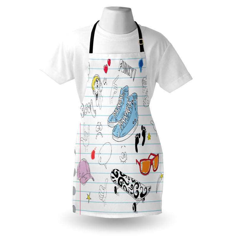 Drawings on a Notebook Apron