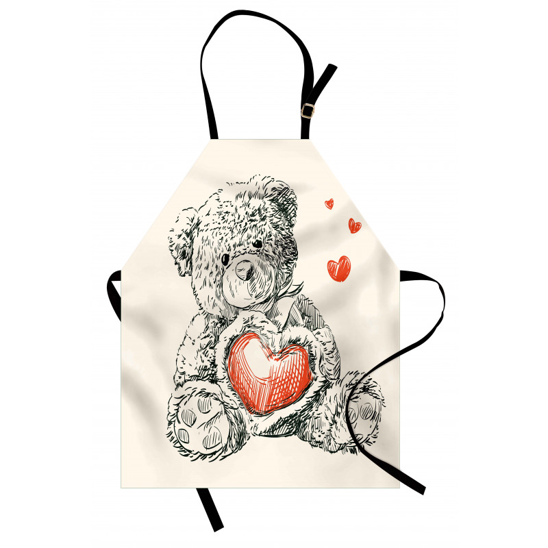 Detailed Teddy Bear Apron