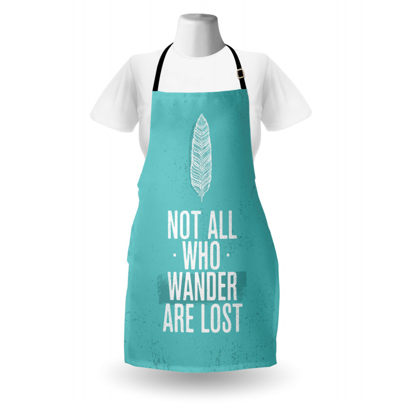 Boho Plant Grunge Look Apron