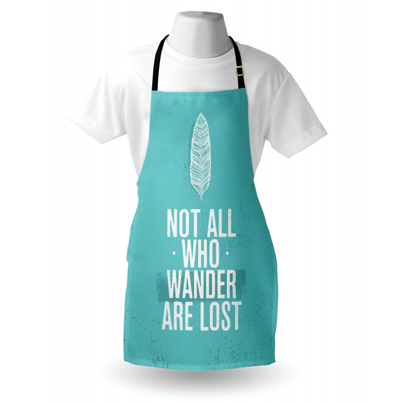 Boho Plant Grunge Look Apron