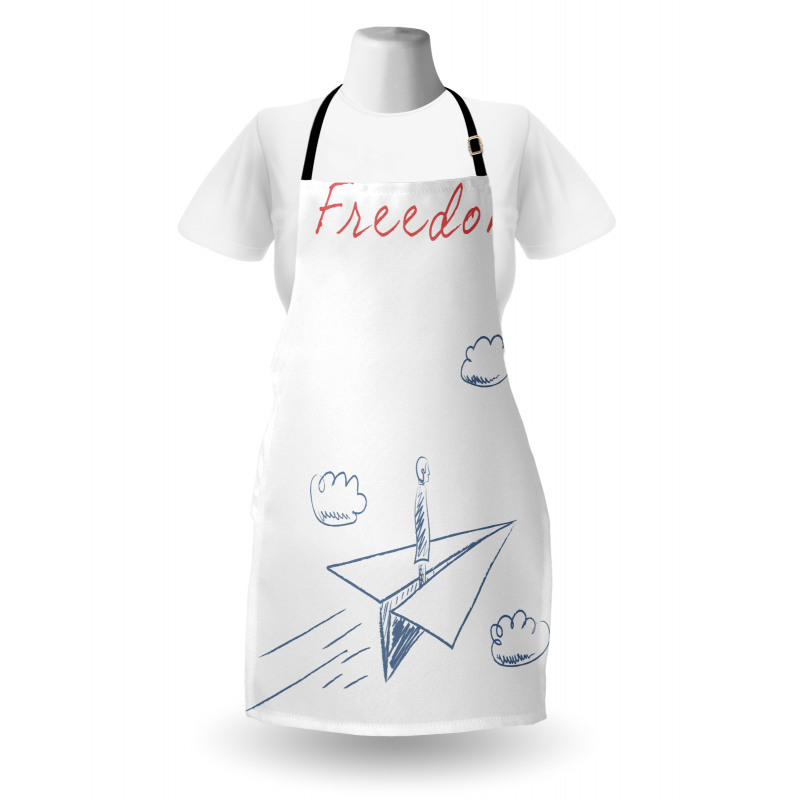 Paper Plane Sketch Apron