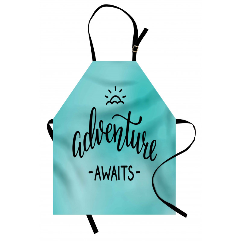 Blue Abstract Apron