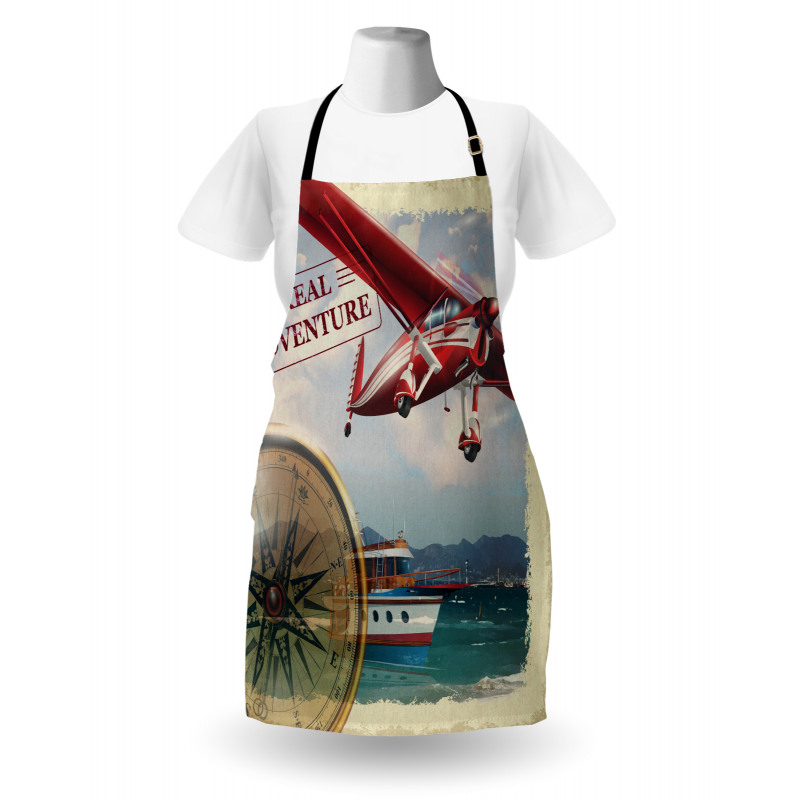 Coastline Red Plane Apron