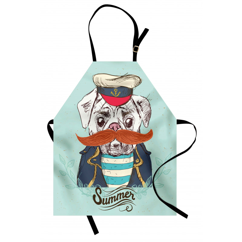 Captain Dog with Hat Jacket Apron