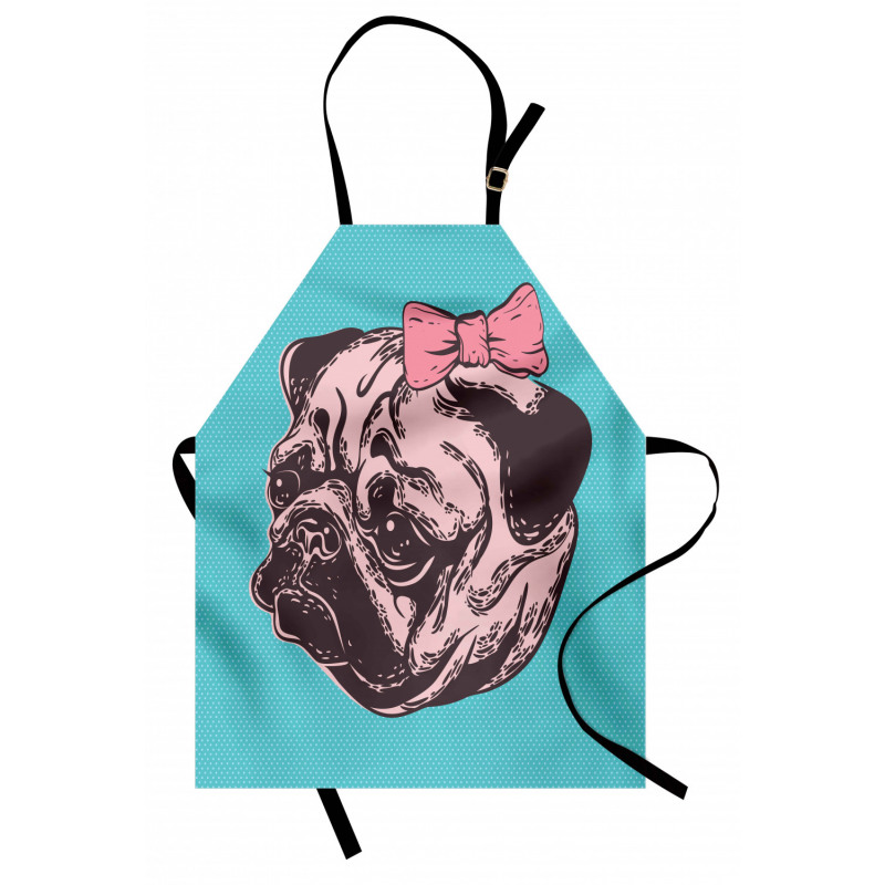 Dog with Pink Buckle Apron