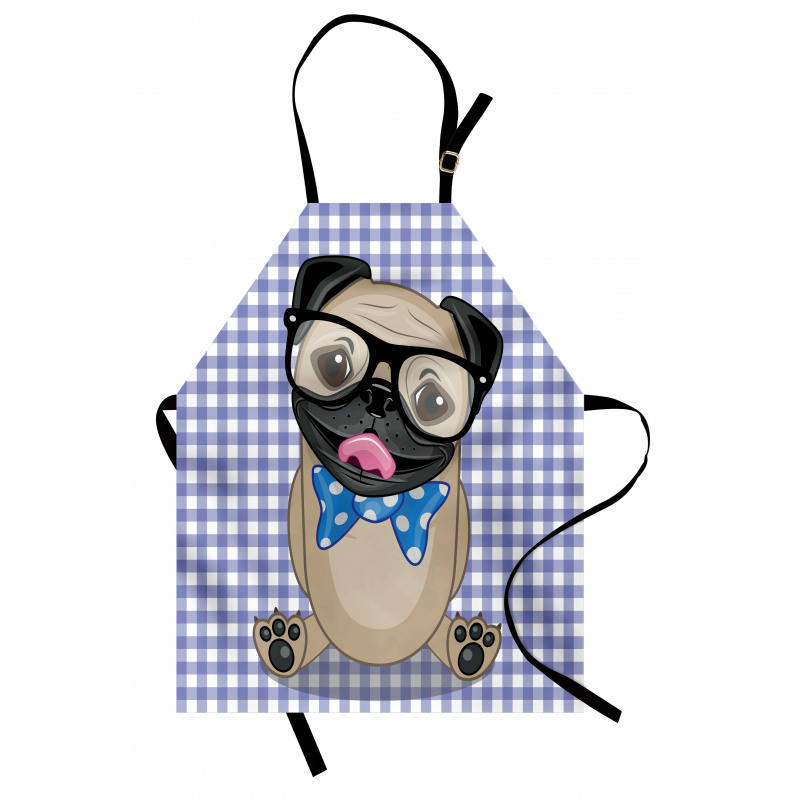 Nerdy Glasses Bow Tie Dog Apron