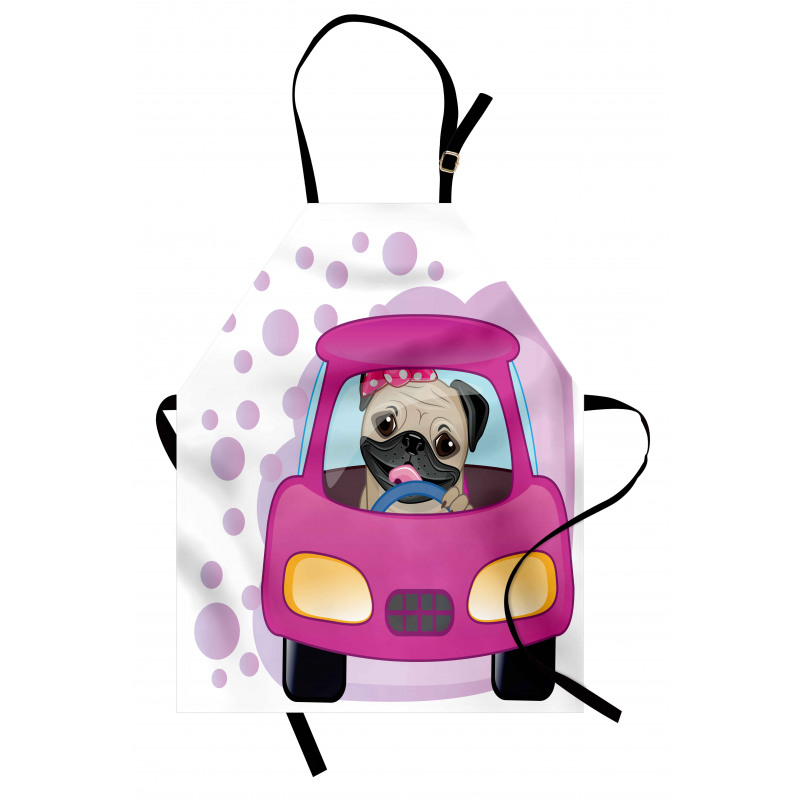 Dog Driving on Car Apron