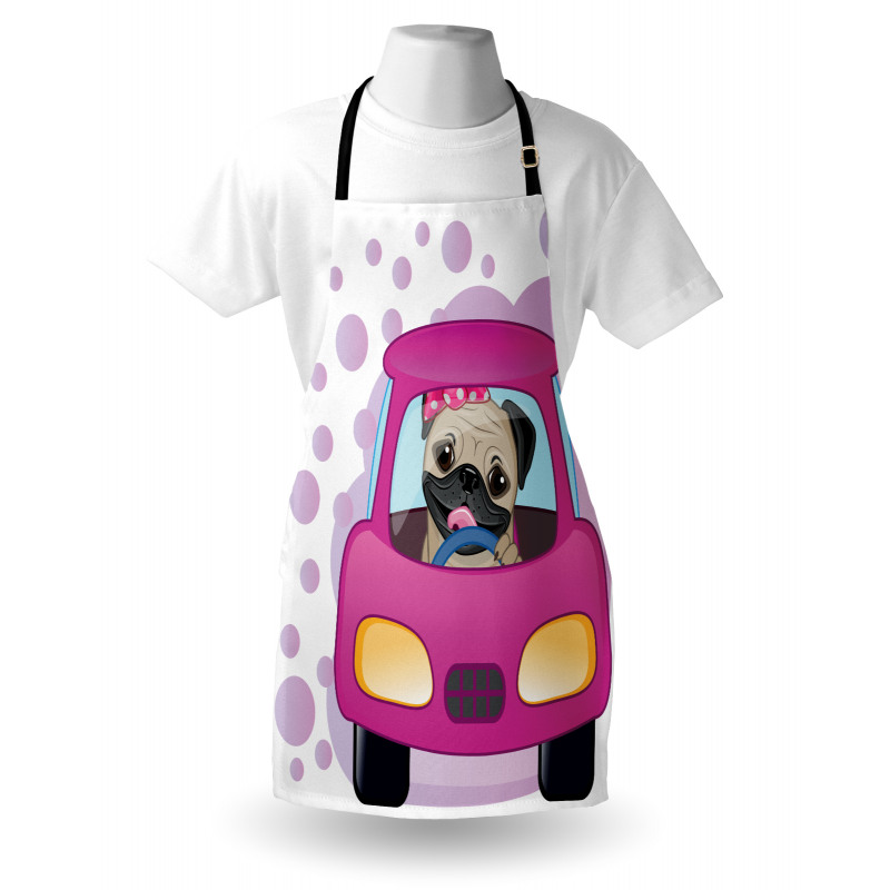 Dog Driving on Car Apron