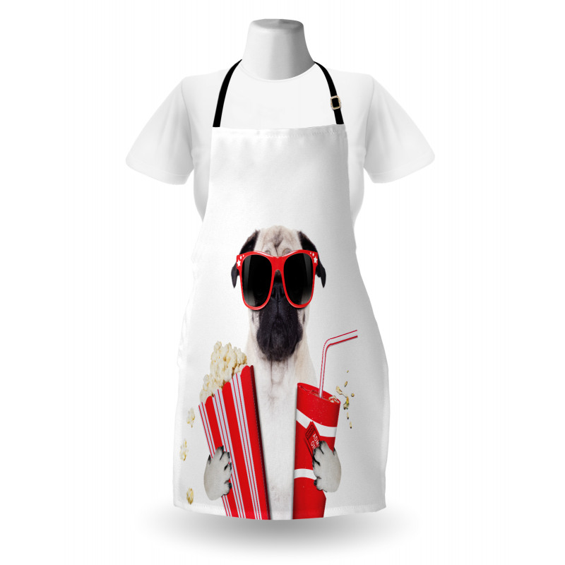 Dog Going to the Movies Apron